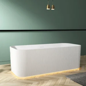 tina circe blanco con luz led acr 1700mm